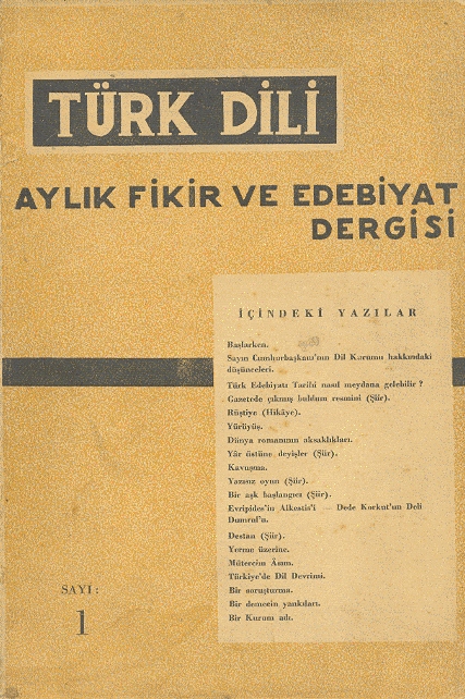 Türk Dili Dergisi 